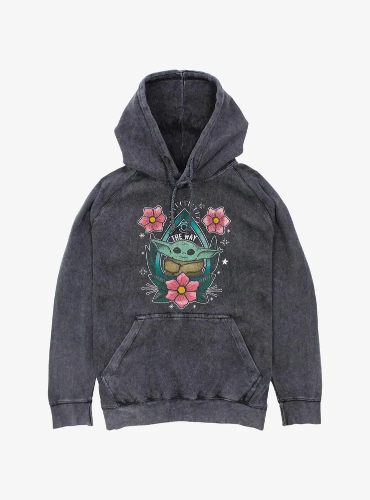 Star Wars The Mandalorian Way Grogu Mineral Wash Hoodie