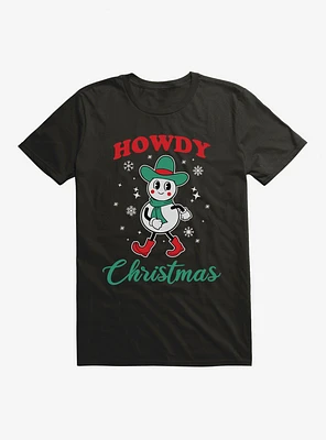 Hot Topic Howdy Christmas Snowman T-Shirt
