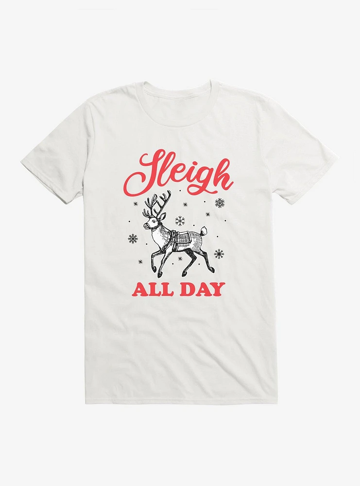 Hot Topic Sleigh All Day Reindeer T-Shirt