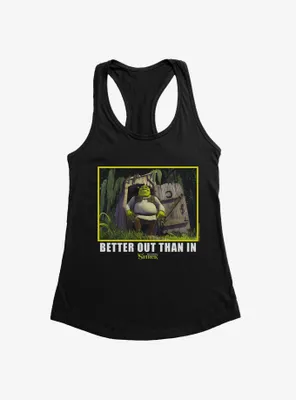 Shrek Better Out Than Womens Tank Top