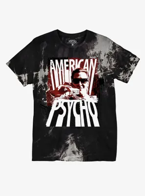 American Psycho Patrick Acid Wash Boyfriend Fit Girls T-Shirt