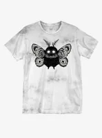 Moth Creature Tie-Dye Boyfriend Fit Girls T-Shirt By Guild Of Calamity