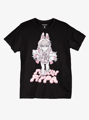 Pipkin Pippa Bunny Boyfriend Fit Girls T-Shirt By Animebae