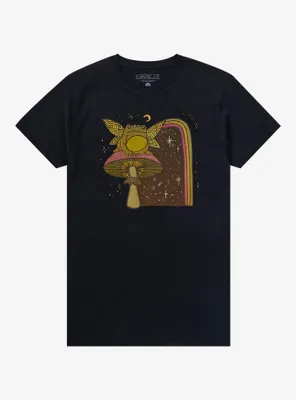 Rainbow Fairy Frog Boyfriend Fit Girls T-Shirt By Lunar Lilt