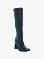 Chinese Laundry Black Square Toe Knee-High Boots