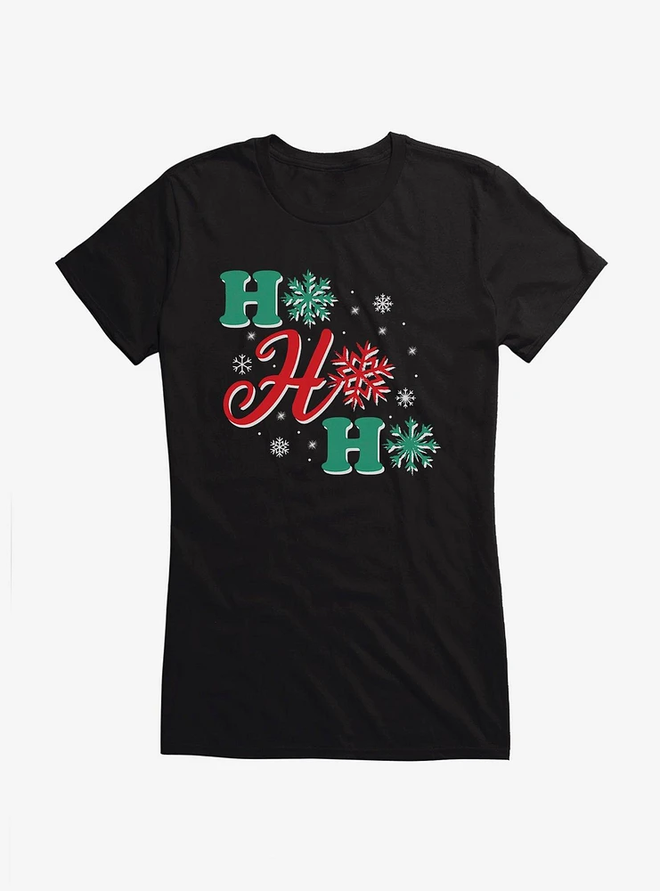 Hot Topic Ho Snowflakes Girls T-Shirt