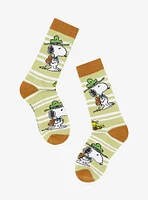 Peanuts Snoopy and Woodstock Scout Ringer Crew Socks - BoxLunch Exclusive