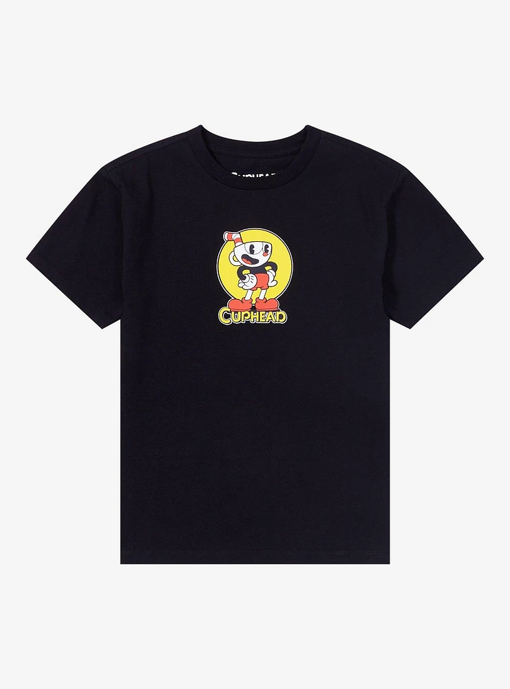 Cuphead Portrait Line Art Youth T-Shirt — BoxLunch Exclusive