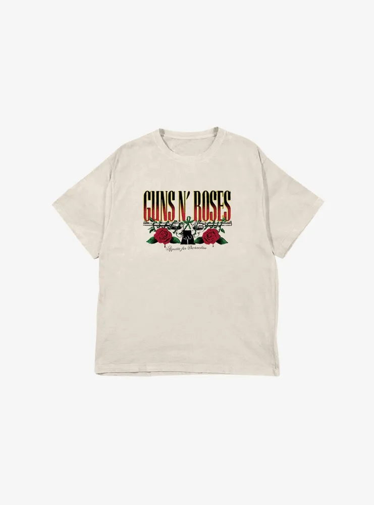 Guns N' Roses Logo Boyfriend Fit Girls T-Shirt