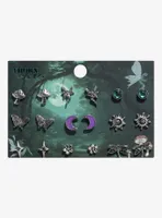 Thorn & Fable Fairy Purple Moon Stud Earring Set