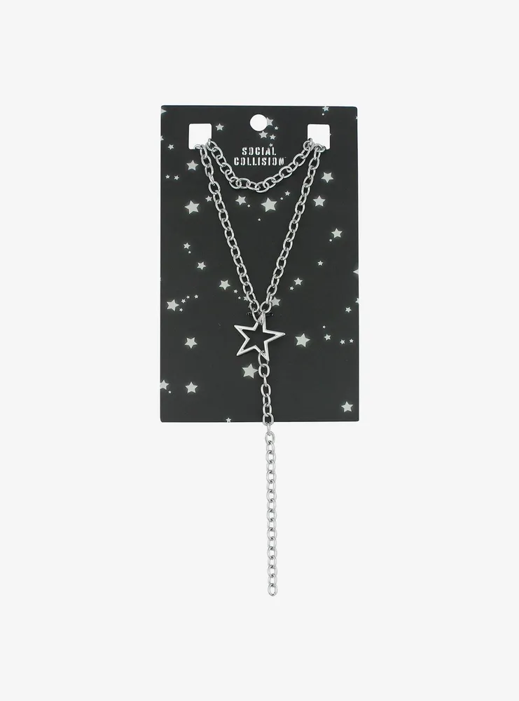 Social Collision® Star Chain Lariat Necklace