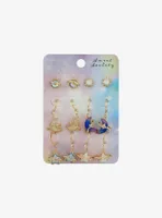 Sweet Society Opal Moon Star Earring Set