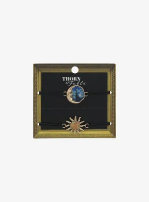 Thorn & Fable Sun And Moon Best Friend Cord Bracelet Set