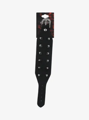 Social Collision Stud Belt Leather Cuff Bracelet