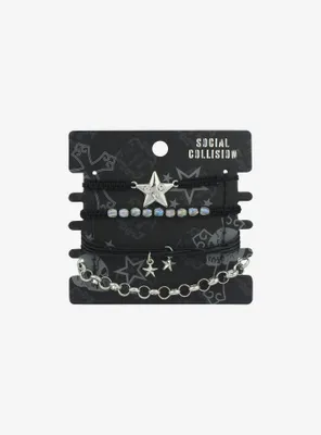 Social Collision® Star Cord Chain Bracelet Set