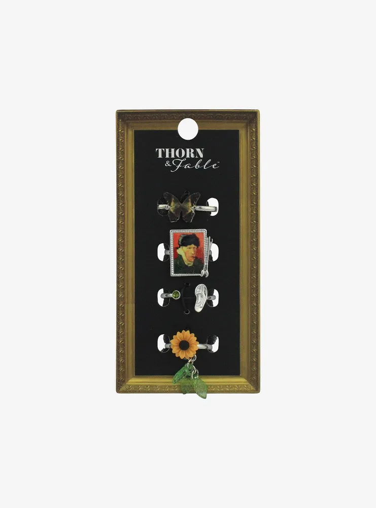 Thorn & Fable Van Gogh Painting Ring Set