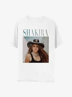 Shakira Cowboy Hat Boyfriend Fit Girls T-Shirt
