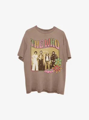 The Who Flowers Boyfriend Fit Girls T-Shirt