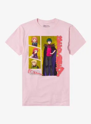The Devil Is A Part-Timer Character Grid Boyfriend Fit Girls T-Shirt