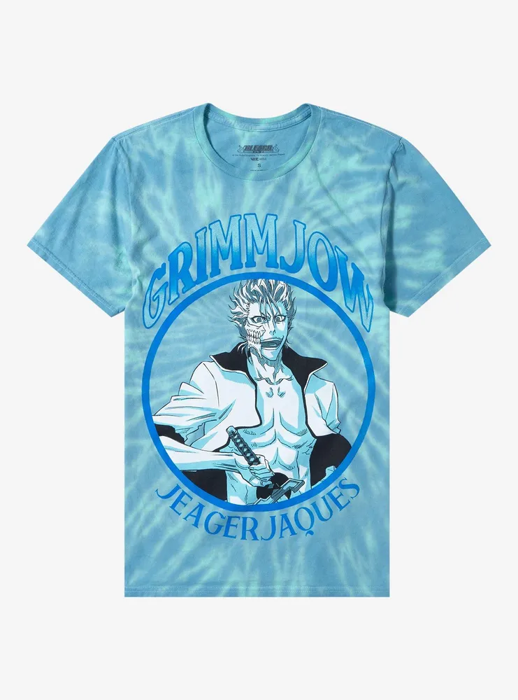 BLEACH Grimmjow Tie-Dye Boyfriend Fit Girls T-Shirt