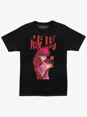 YuYu Hakusho Kurama Rose Boyfriend Fit Girls T-Shirt