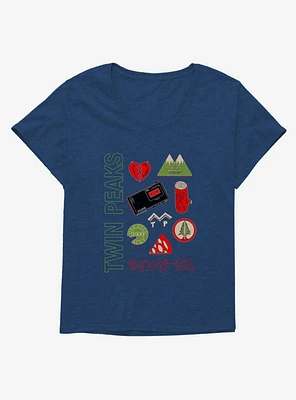 Twin Peaks Icons Girls T-Shirt Plus