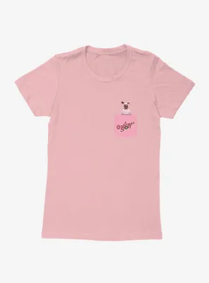 A Christmas Story Deranged Bunny Faux Pocket Womens T-Shirt