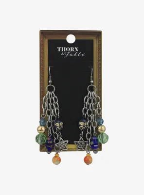 Thorn & Fable Star Swirl Stone Bead Earrings