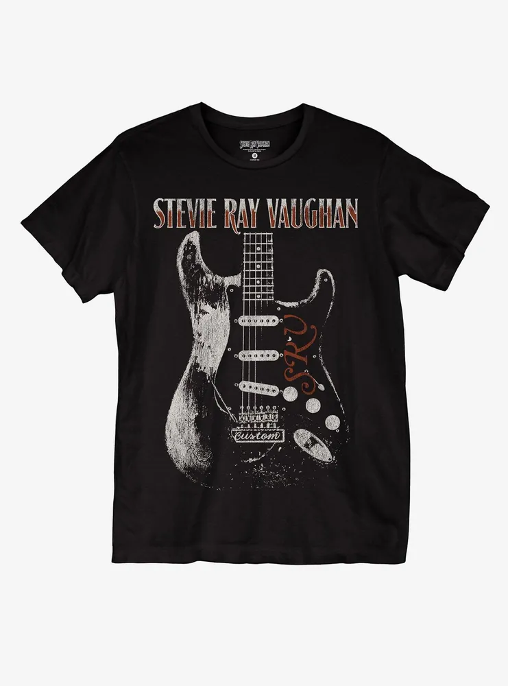 Stevie Ray Vaughan Guitar Boyfriend Fit Girls T-Shirt