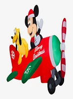 Disney Mickey and Pluto Airplane LED Animated Airblown