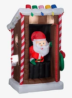 Santa's Outhouse Animated Airblown