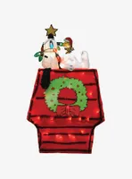 Peanuts Snoopy Dog House Star Yard Decor