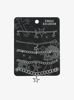 Social Collision® Star Chain Bracelet Set