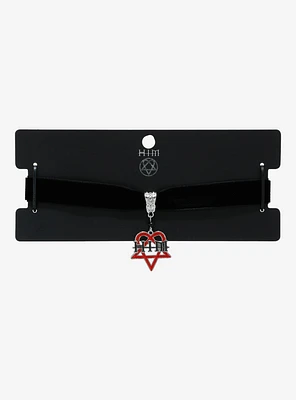 HIM Heartagram Symbol Velvet Choker