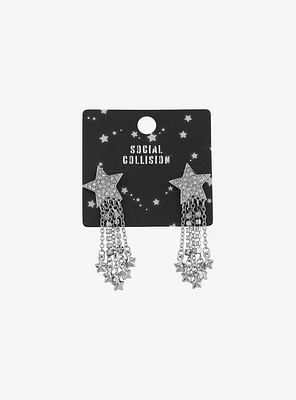 Social Collision® Star Cluster Bling Earrings