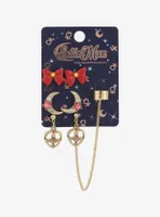 Pretty Guardian Sailor Moon Symbols Stud & Cuff Earring Set