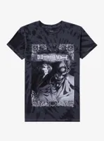 Death Note Ryuk & Light Metallic Foil Tie-Dye Boyfriend Fit Girls T-Shirt