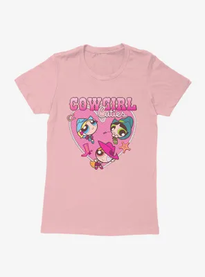 Powerpuff Girls Cowgirl Cuties Rope Heart Womens T-Shirt