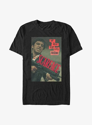 Scarface Say Hello To My Little Friend Poster T-Shirt