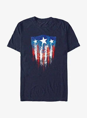 Marvel Captain America Dripping Cap T-Shirt