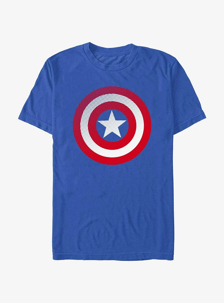 Marvel Captain America Halftone Shield T-Shirt