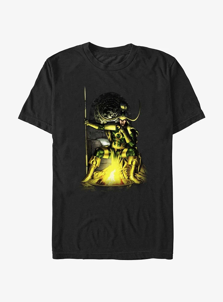 Marvel Loki Lit By Fire T-Shirt