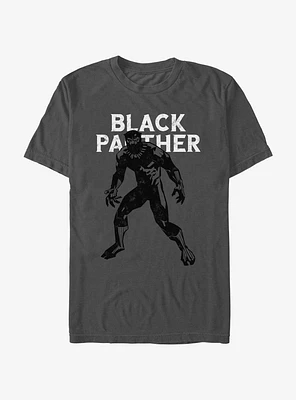Marvel Black Panther Scratched T-Shirt