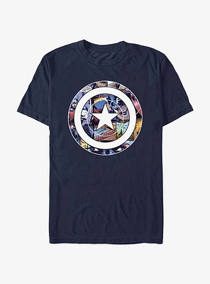 Marvel Captain America Comic Shield T-Shirt