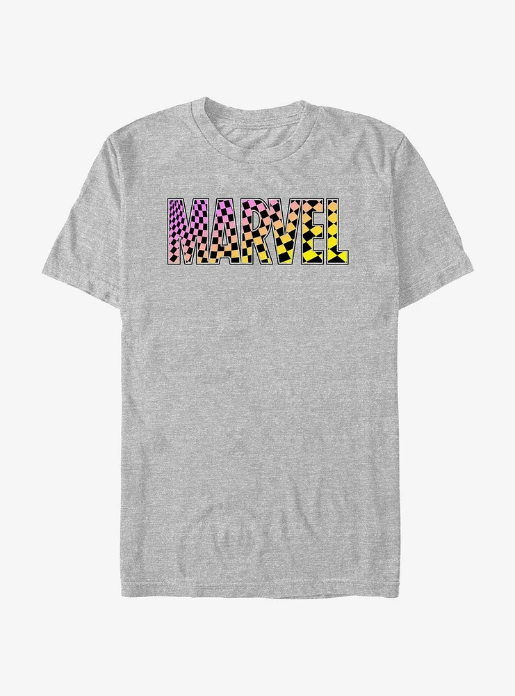 Marvel Checker Fill Logo T-Shirt