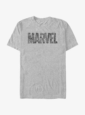 Marvel Hero Text Logo T-Shirt