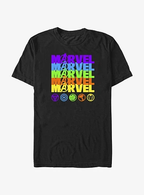Marvel Logo Stacks T-Shirt