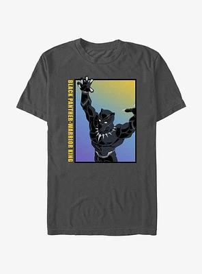 Marvel Black Panther Warrior King Gradient T-Shirt