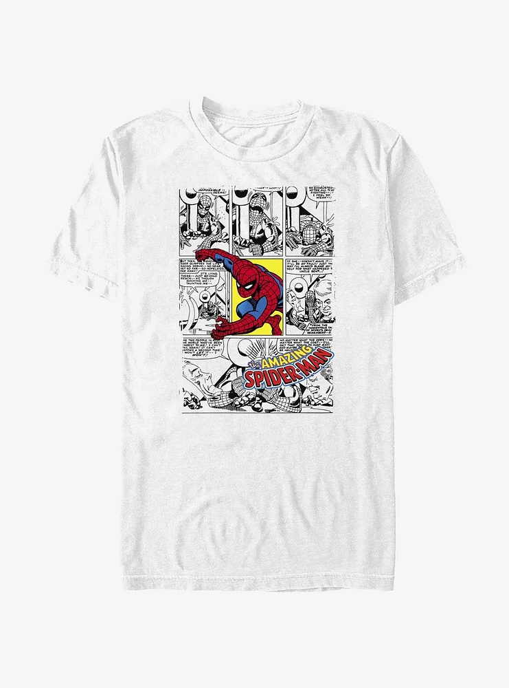 Marvel Spider-Man Comic Panels T-Shirt