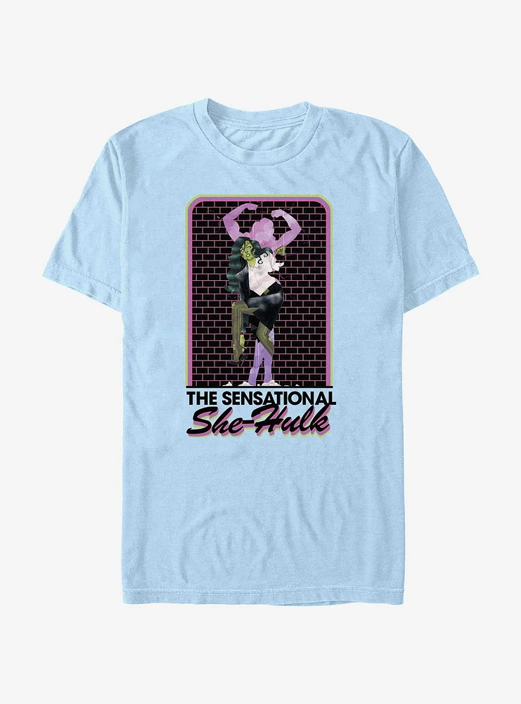 Marvel Hulk She-Hulk Sensational Wall T-Shirt